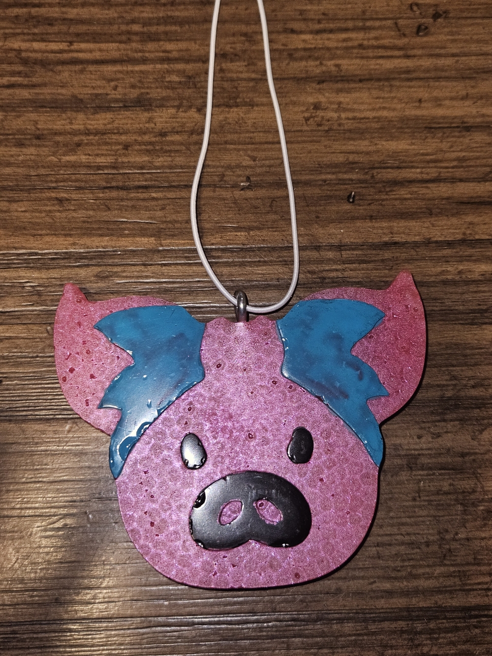 Pink Pig Orange Blossom Car Freshie
